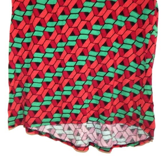 LULAROE Classic T women's small stretchy geometric print short sleeve blouse - Picture 3 of 9